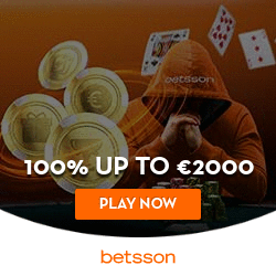 Betsson Poker - 100% up to €2000, plus 30% rake back