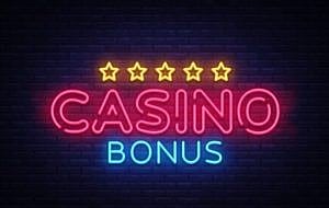 Casino Bonuses Neon Text